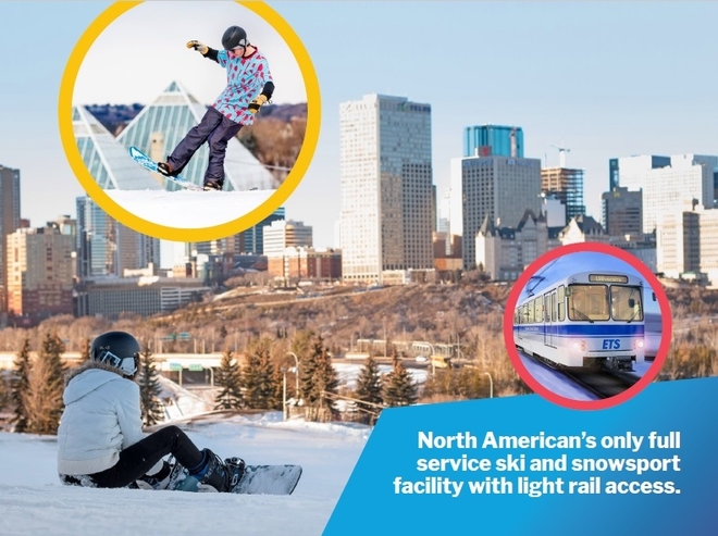 Edmonton Ski Club development with LRT